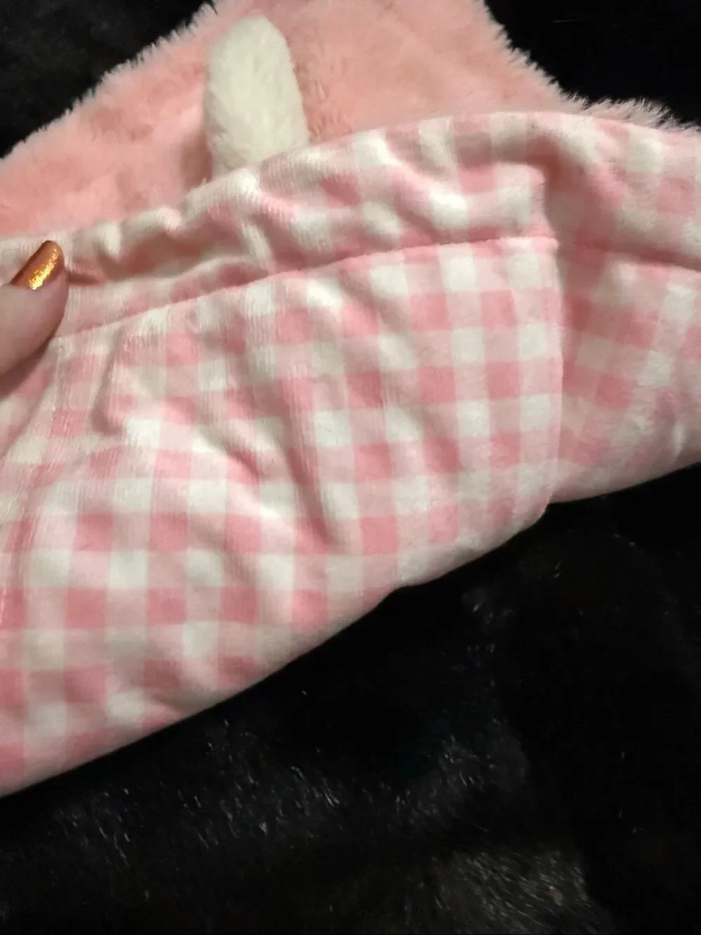 My First Easter Bunny MTY  Lovey Security Blanket Rattle Pink Baby Toy